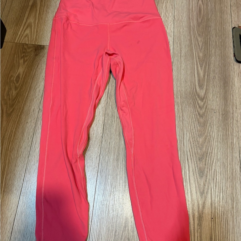 lululemon athletica Bright Coral Leggings